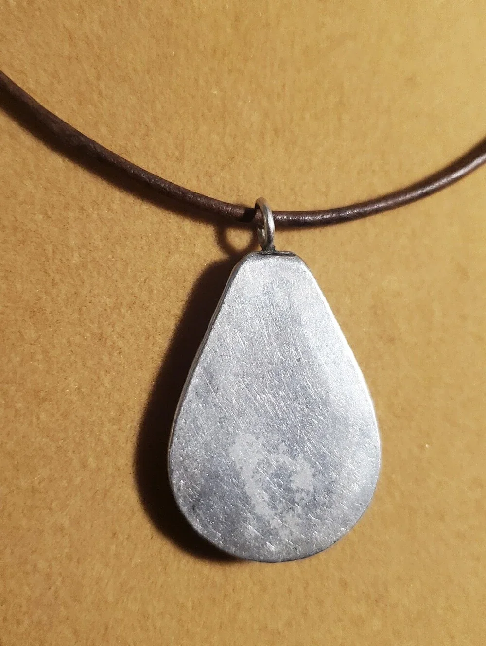 Native American Turquoise Pendant Necklace Vintage Sterling Silver